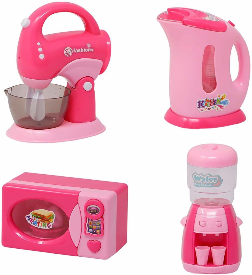 Dream Kitchen Refrigerator Pink Toy Mini Fridge for Kids with Play