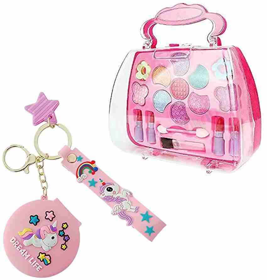 VikriDa Combo Set of Small Real Makeup Kit with Unicorn Pocket