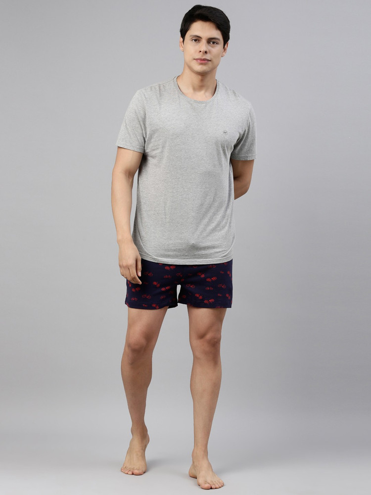 DIXCY SCOTT Printed Men Dark Blue Night Shorts Buy DIXCY SCOTT