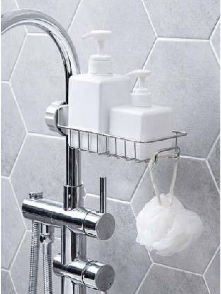 Buy MorivaHomes Kitchen Accessories Items Soap, Sponge Holder, Stainless  Steel Sink Caddy Organizer,Tap Organiser Clip Storage Rack Practical Home  Kitchen Faucet Shelf Snap-on Faucet Rack Drain Rack Online at Best Prices in