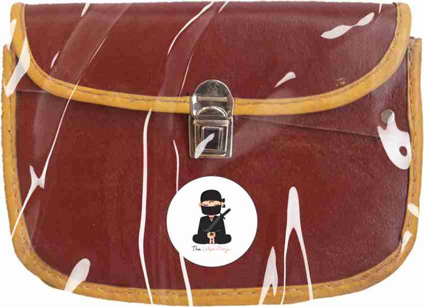 Wise Ninja Brown Sling Bag Bus Conductor Bag Petrol Pump Cashier Bag