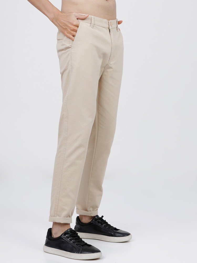 KETCH Slim Fit Men Beige Trousers  Buy KETCH Slim Fit Men Beige Trousers  Online at Best Prices in India  Flipkartcom