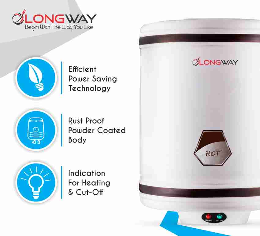 Longway 15 L Storage Water Geyser (HOT PLUS, Off-White) Price in India -  Buy Longway 15 L Storage Water Geyser (HOT PLUS, Off-White) online at  Flipkart.com