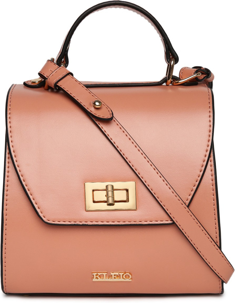 KLEIO Solid Color Top Handle Structured Handbag for Women Girls Waterproof Shoulder Bag Shoulder Bag Flipkart