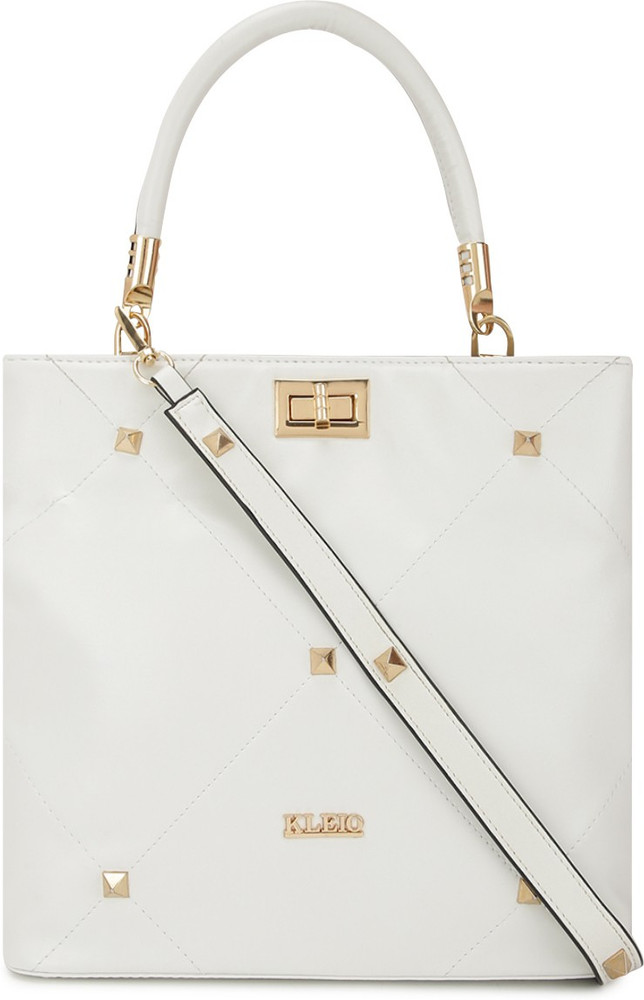 Gold studded handbag best sale