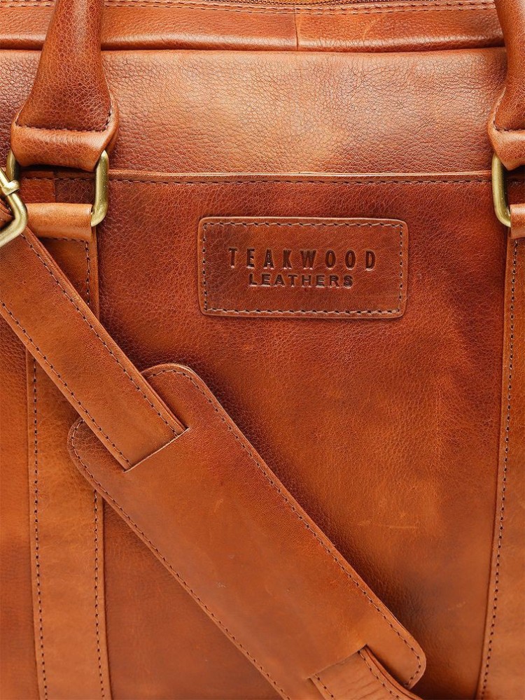 Teakwood leather laptop on sale bags