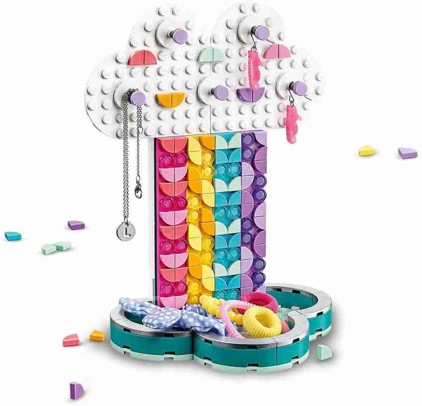 Lego dots rainbow jewellery stand diy craft set clearance
