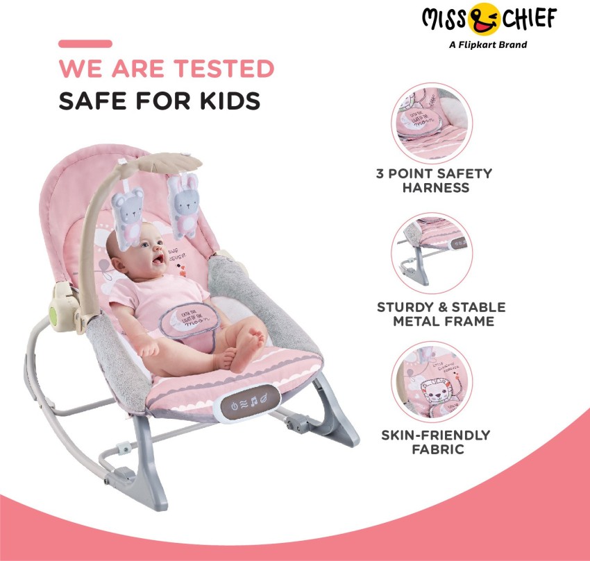 Miss Chief by Flipkart Metal Music Vibration Rocker and Bouncer Buy Baby Care Products in India Flipkart