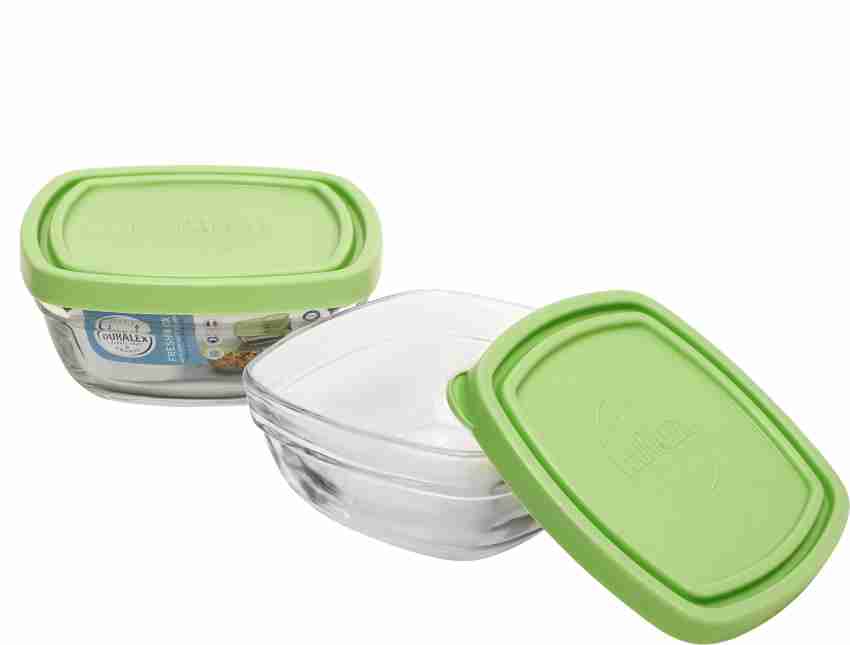8 Square 3-Compartment Clear PLA Take Out Containers EcoFriendly