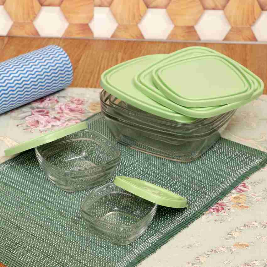 5PCS Square Plastic Portion Box Sets with Lids.Food Storage Box