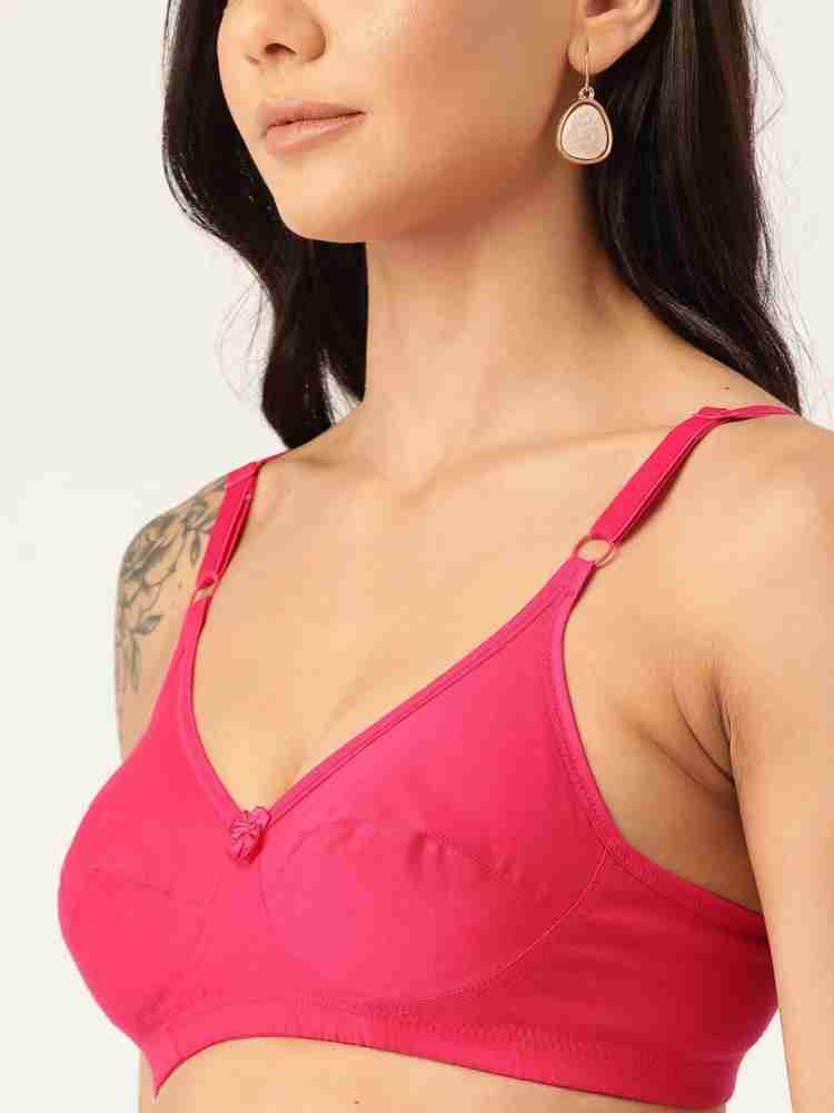 DressBerry Pink Solid Non-Wired Non Padded Everyday Bra DB-G711-BRA-003B