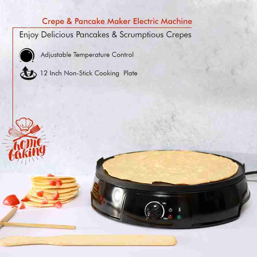 HUEX 1200W Crepe & Pancake Maker Electric Machine - Non-Stick Cooking Plate  Cup Cake Maker Cake Maker Price in India - Buy HUEX 1200W Crepe & Pancake  Maker Electric Machine - Non-Stick