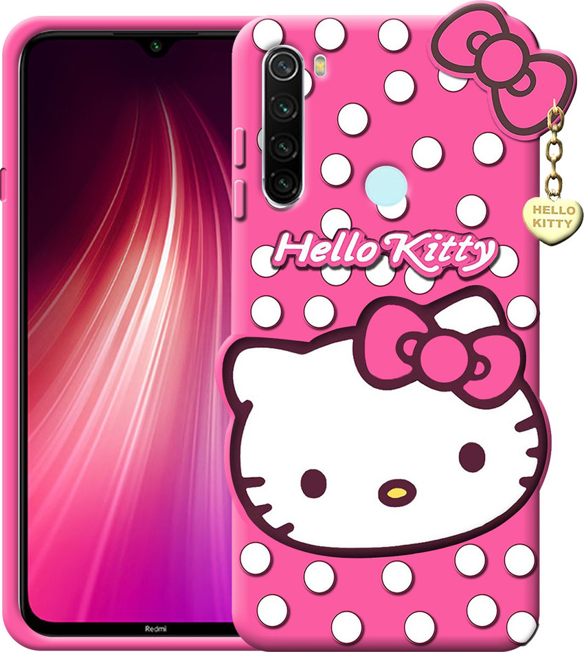 JASSSTORE Back Cover for Redmi Note 8 3D Printed Dotted Cute Kitty