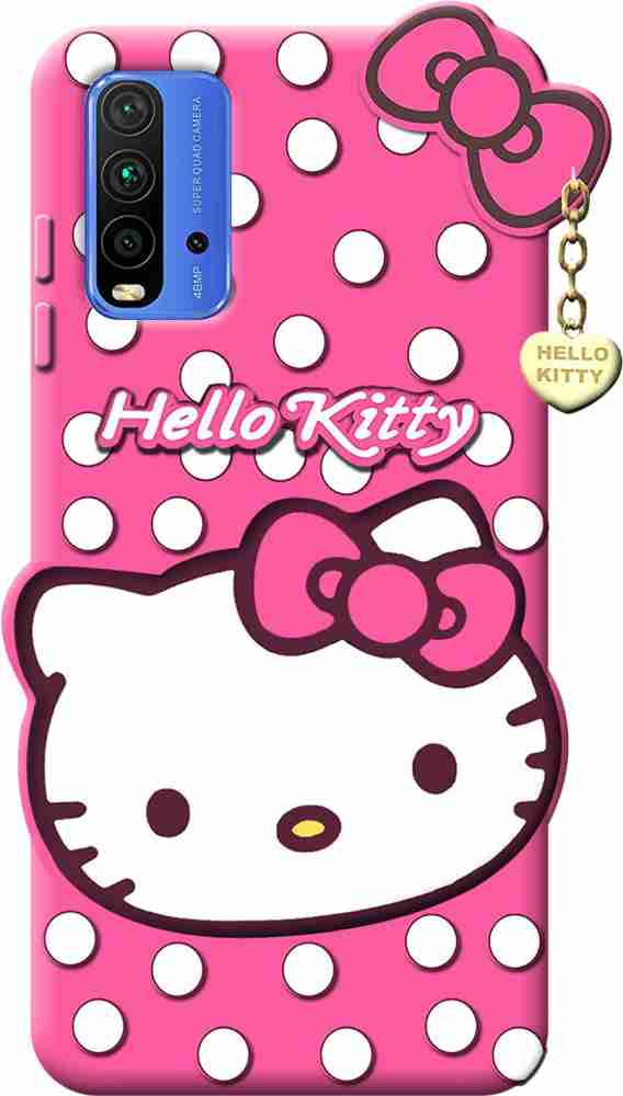 VOSKI Back Cover for Redmi 9 Power Hello Kitty Case 3D Cute Soft
