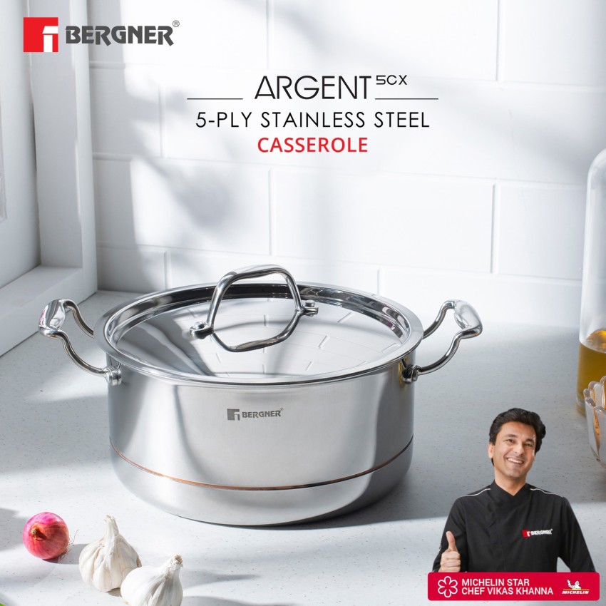 Bergner stainless steel casserole sale