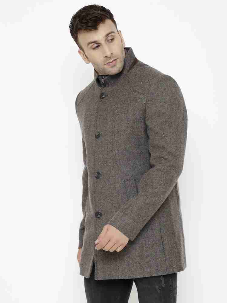 LURE URBAN Woolen Solid Coat Buy LURE URBAN Woolen Solid Coat
