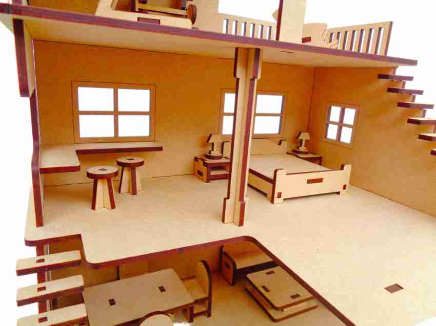 Wooden deals open dollhouse