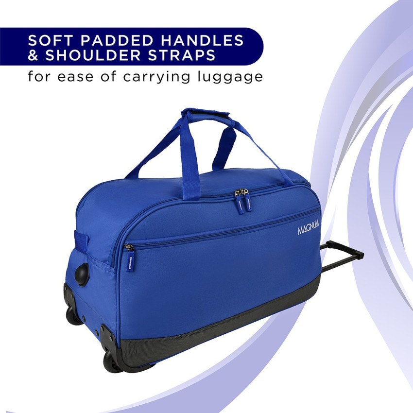 Buy Lavie Sport Polar X Navy Medium Duffle Trolley Bag Online At Best Price   Tata CLiQ
