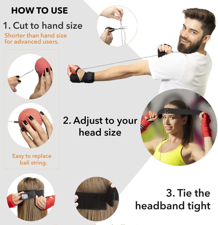 PIRENE Boxing Equipment with Head Band for Reflex Speed Striking Pad - Buy  PIRENE Boxing Equipment with Head Band for Reflex Speed Striking Pad Online  at Best Prices in India - Sports