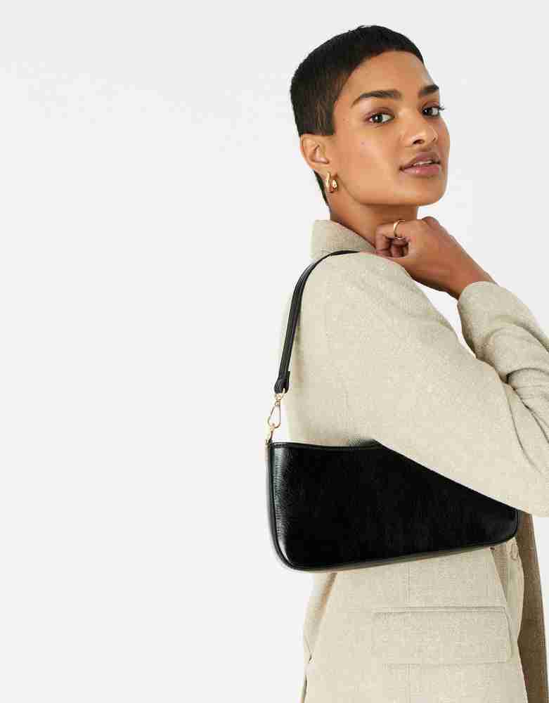 Buy ACCESSORIZE LONDON Women Black Shoulder Bag BLACK Online Best Price in India Flipkart