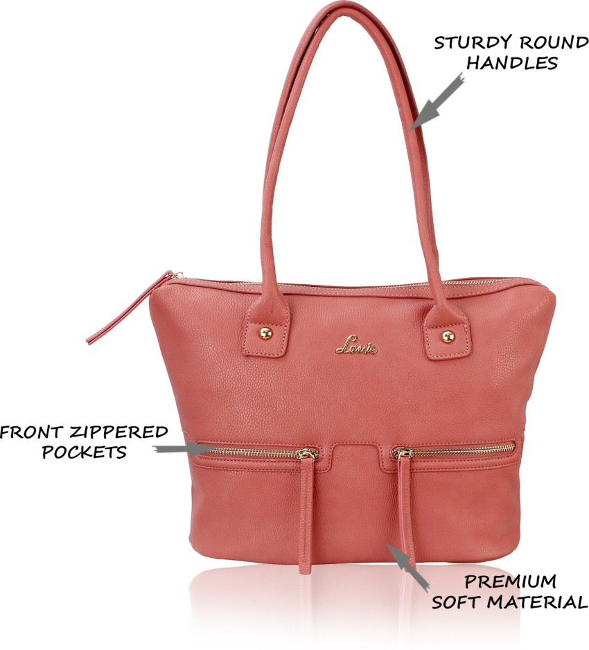 Buy LAVIE HWEG160098N3 Women Pink Tote PEACH Online Best Price