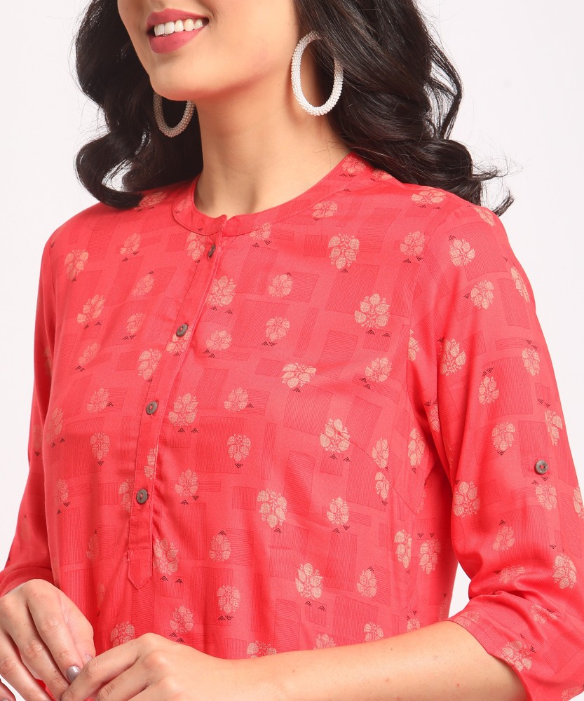 Rangmanch by Pantaloons Women Floral Print Straight Kurta - Buy Rangmanch  by Pantaloons Women Floral Print Straight Kurta Online at Best Prices in  India