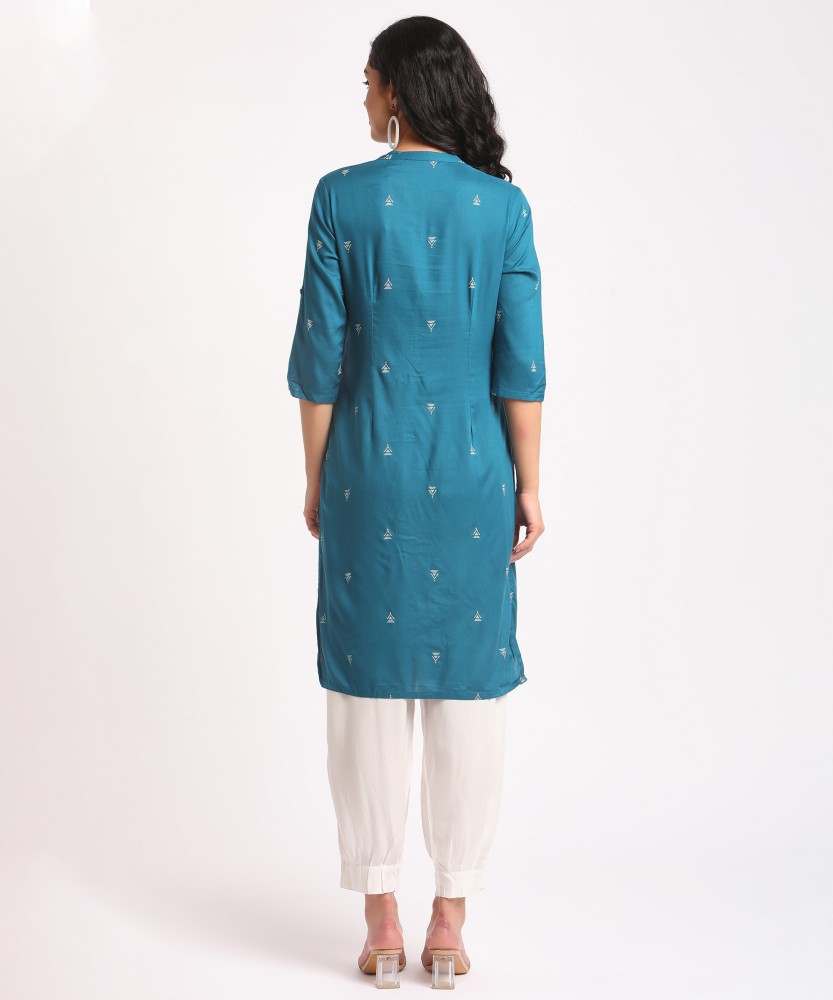 Buy Turquoise Blue Kurtas for Women by Rangmanch by Pantaloons Online