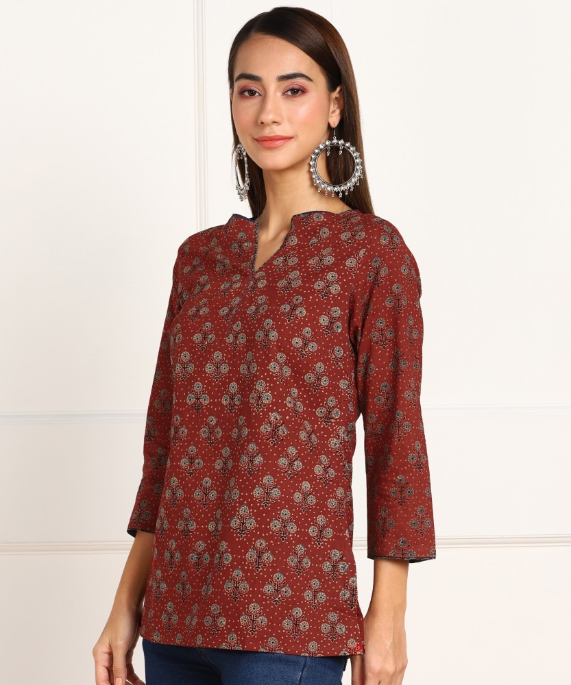 Buy Short Kurtis for Women Online, Cotton Short Kurti at Fabindia