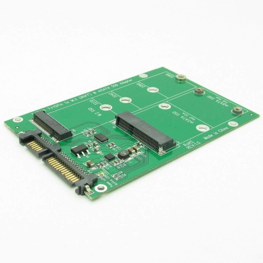 M.2 NGFF To SATA Adapter Card MSATA SSD To SATA III Converter