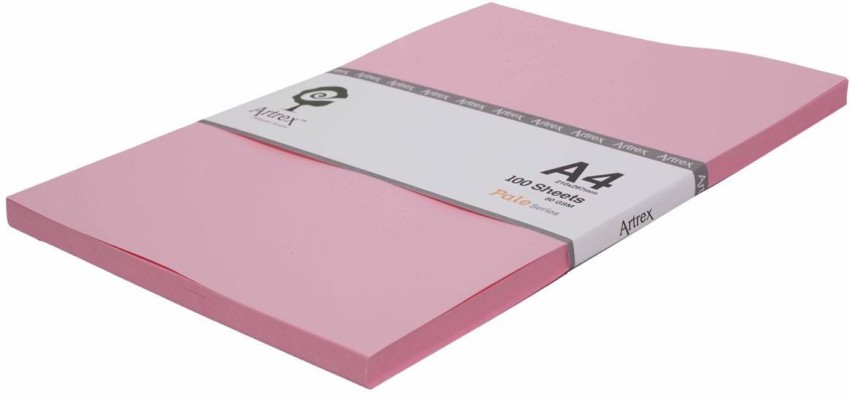 Eclet A4 Baby Pink (20 Sheets 180-240 GSM ) Baby Pink A4 180  gsm Coloured Paper - Coloured Paper