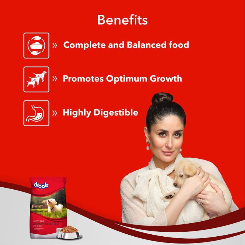 Drools Drools Optimum Performance Puppy Dog Food 20kg Chicken 10 kg Dry Young New Born Dog Food Price in India Buy Drools Drools Optimum Performance Puppy Dog Food 20kg Chicken 10