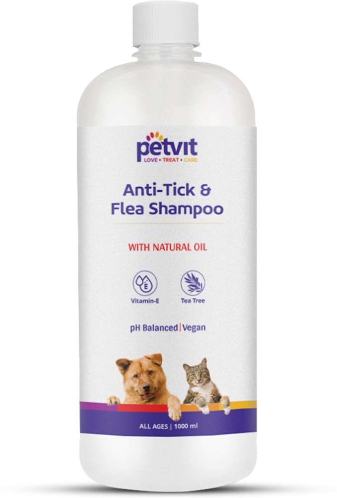 Petvit Anti Tick Flea Larvae Lice Mosquitoes Shampoo with