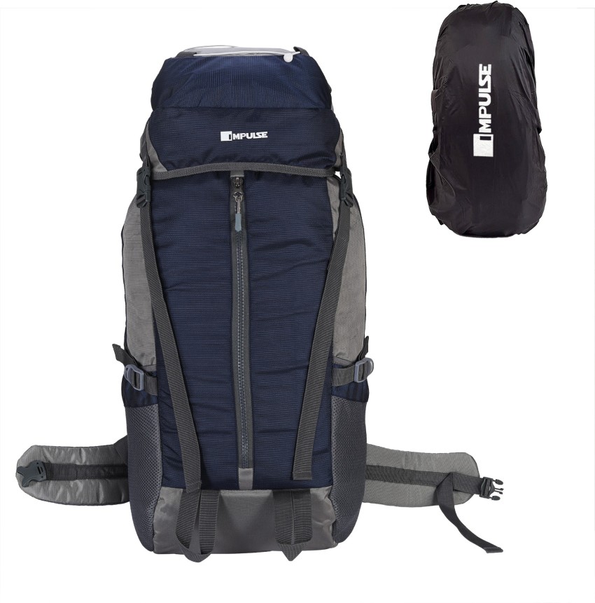 Impulse 65 ltrs on sale blue trekking backpack