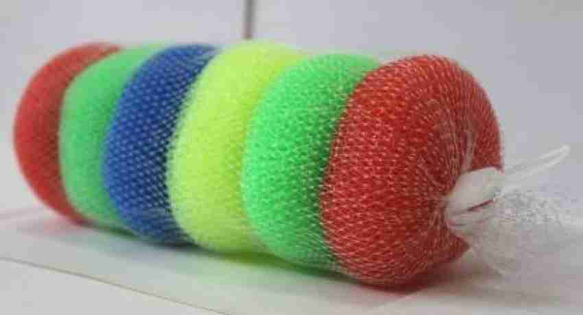 Plastic Scrubber 6pcs Nylon Kitchen Dish Pot Pan Washer Cleaning Plastic  Mesh