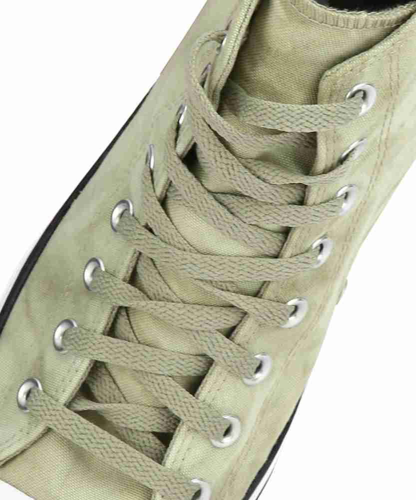 Olive green high store top converse