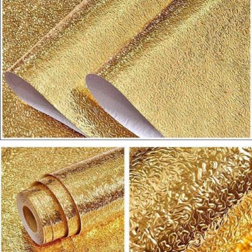 Golden Flower Luxury Damask Peel and Stick Wallpaper Office Kitchen Home  Room Wall Paper Rolls for