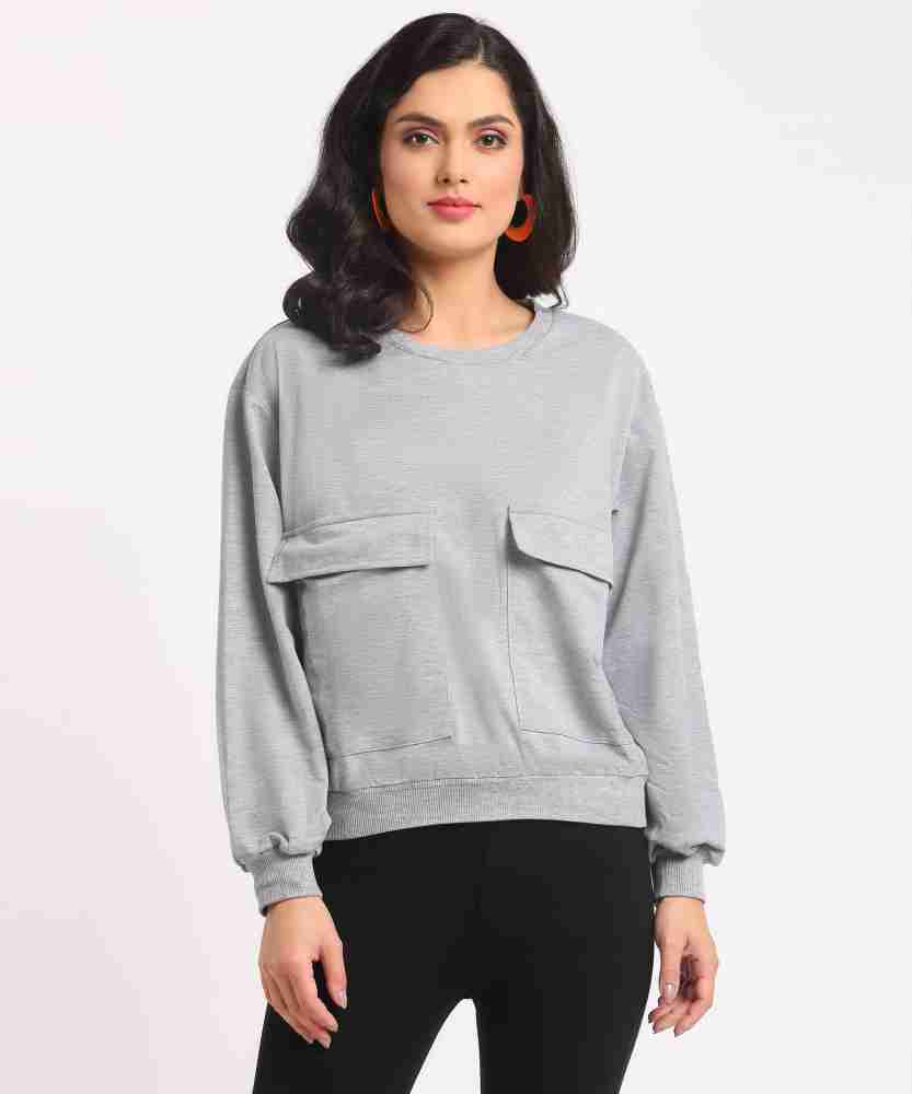 Urbanic Full Sleeve Solid Women Sweatshirt - Buy Urbanic Full Sleeve Solid Women  Sweatshirt Online at Best Prices in India