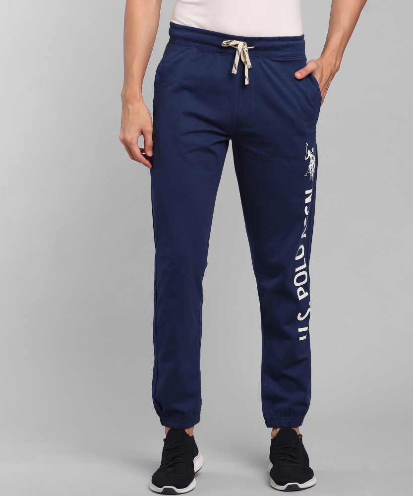 U.S. POLO ASSN. Printed Men Blue Track Pants - Buy U.S. POLO ASSN. Printed  Men Blue Track Pants Online at Best Prices in India