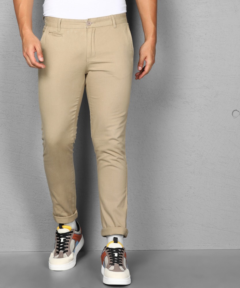 METRONAUT Slim Fit Men Pure Cotton Khaki Trousers Buy METRONAUT