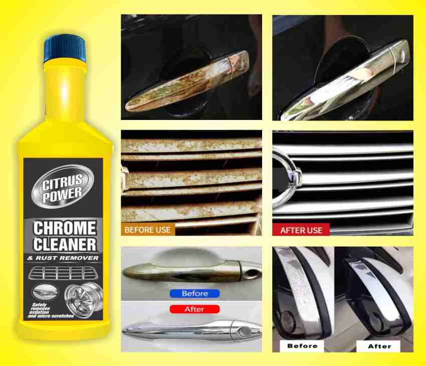 CITRUS POWER Chrome Cleaner 60ml + Wash & Wax 60ml (Car Cleaning