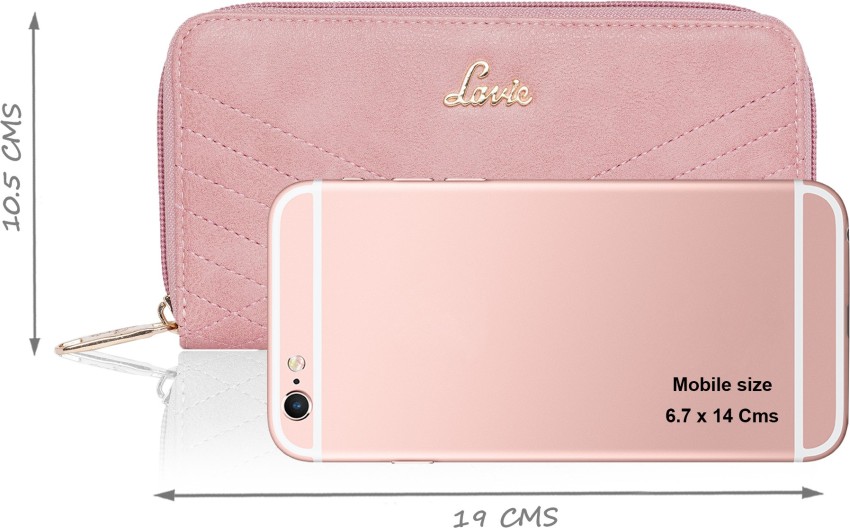 LAVIE Women Casual Pink Artificial Leather Wallet PEACH Price in