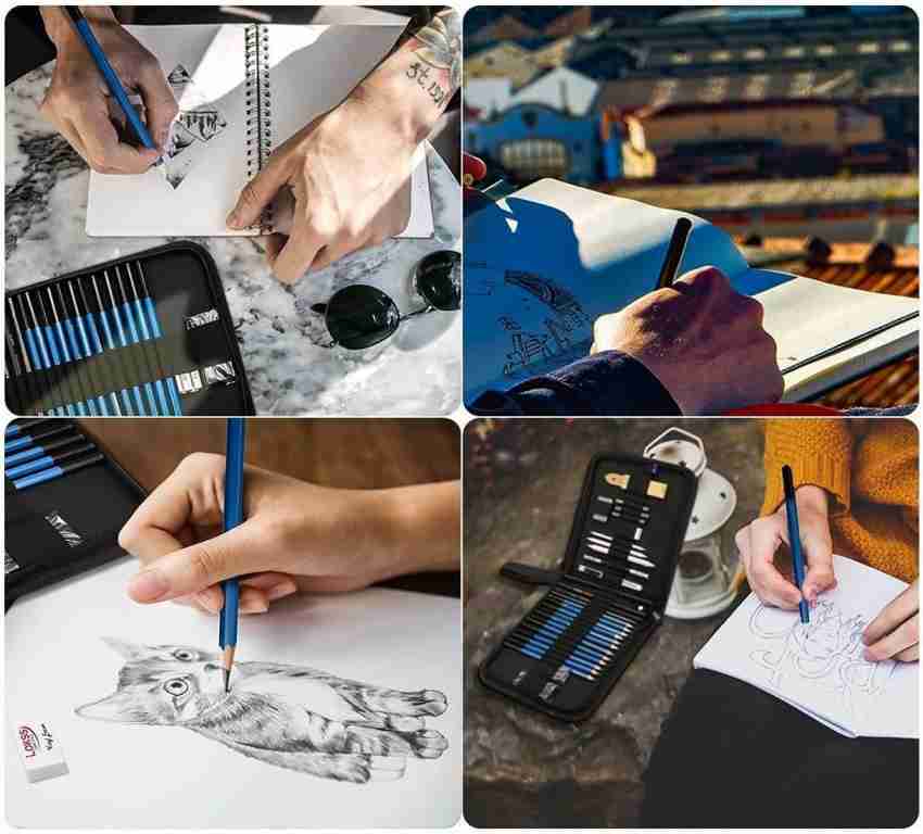 Wynhard Drawing Pencils for Artist 50 Pcs Sketching Kit Art Kit for Kids  Artist Pencil Set