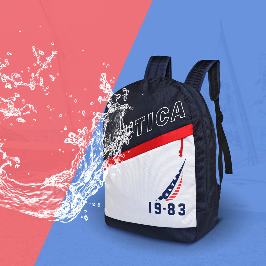Nautica backpack navy blue deals