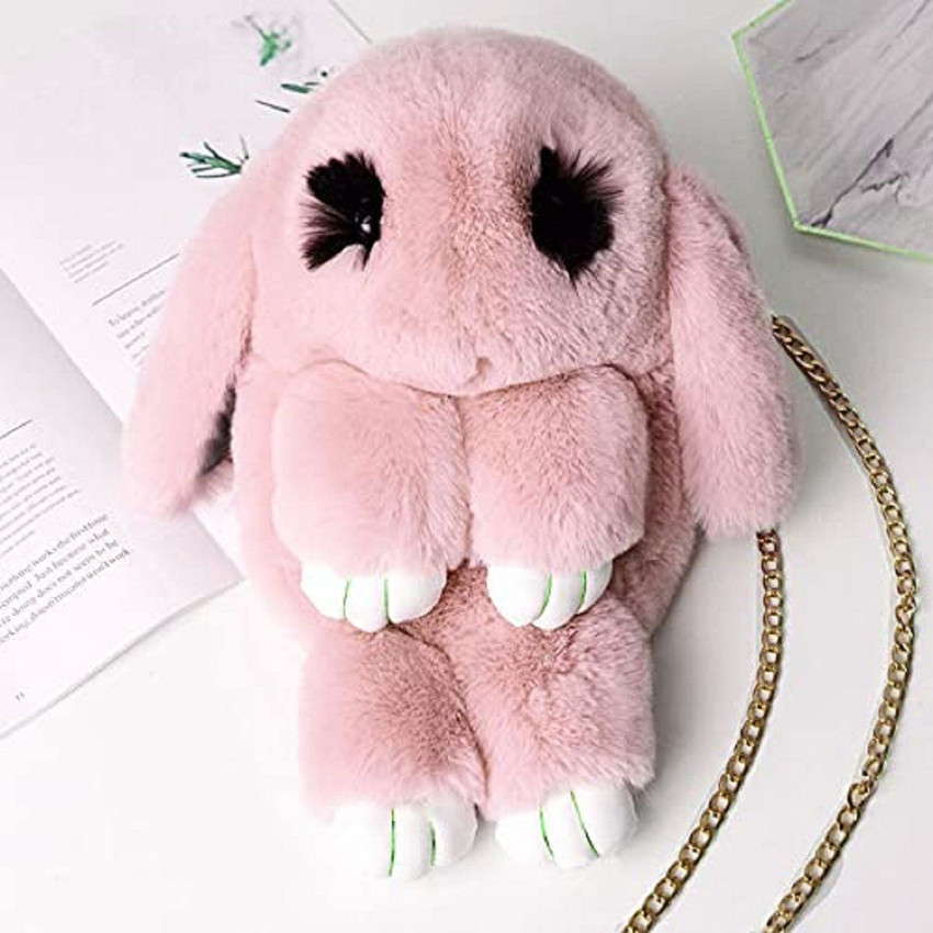 Flipkart SHUBHKAMAN Plush Cute Rabbit Sling Bag Fluffy Bunny