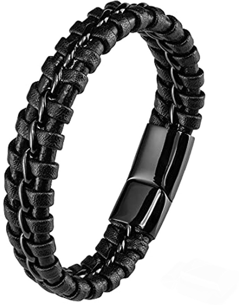 Leather bracelet flipkart outlet
