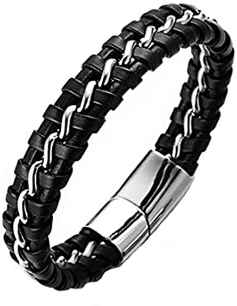 Leather on sale bracelet flipkart