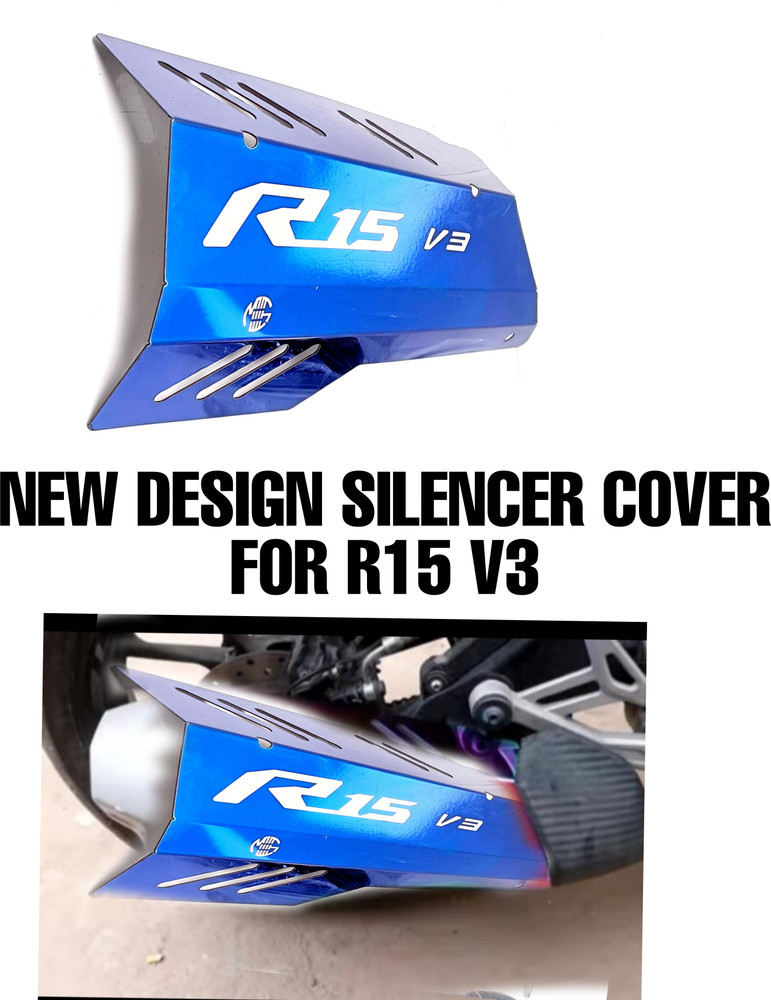 imad SS304 STEEL SILENCER COVER FOR R15V3 Bike Exhaust