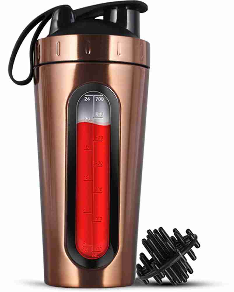 BURRDOFF Steel Shaker Protein Shaker Bottle for Gym Protein Shaker