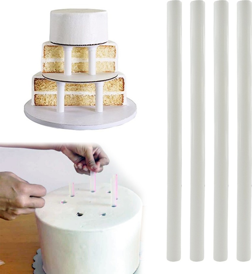 Cake Dowel Rod 4Pcs Set Plastic – Bake House - The Baking Treasure