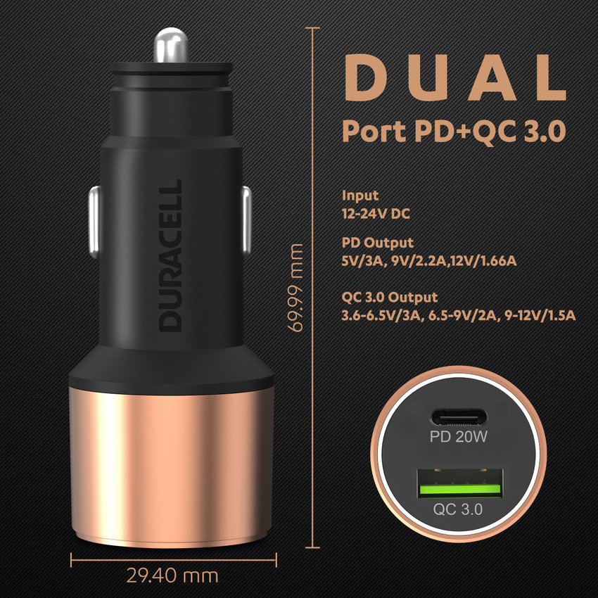 Duracell car store phone charger